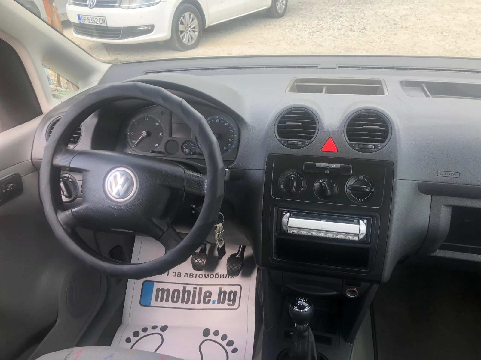 VW Caddy 1.9TDI-105к.с.-КЛИМАТРОНИК - изображение 10