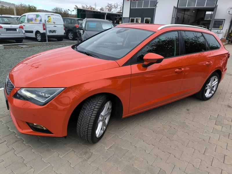 Seat Leon ТDi-120k.c.АВТОМАТ, KOЖА, НАВИ, ДИСТРОНИК, LED, ЕВ, снимка 2 - Автомобили и джипове - 47958504