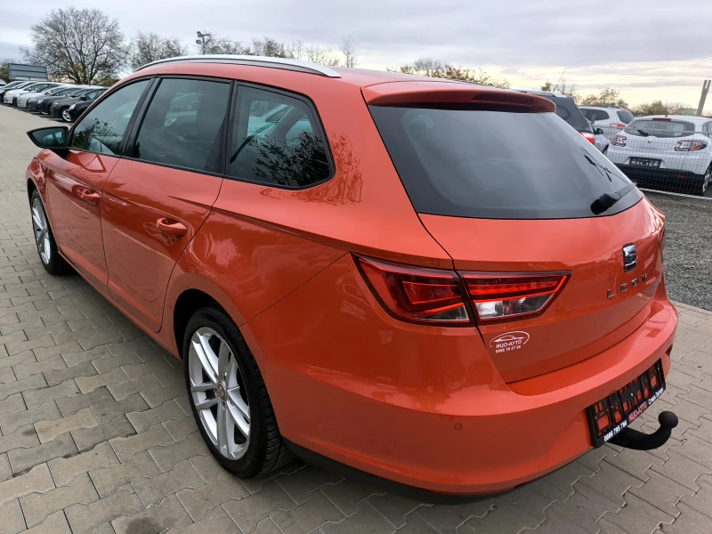 Seat Leon ТDi-120k.c.АВТОМАТ, KOЖА, НАВИ, ДИСТРОНИК, LED, ЕВ, снимка 4 - Автомобили и джипове - 47958504