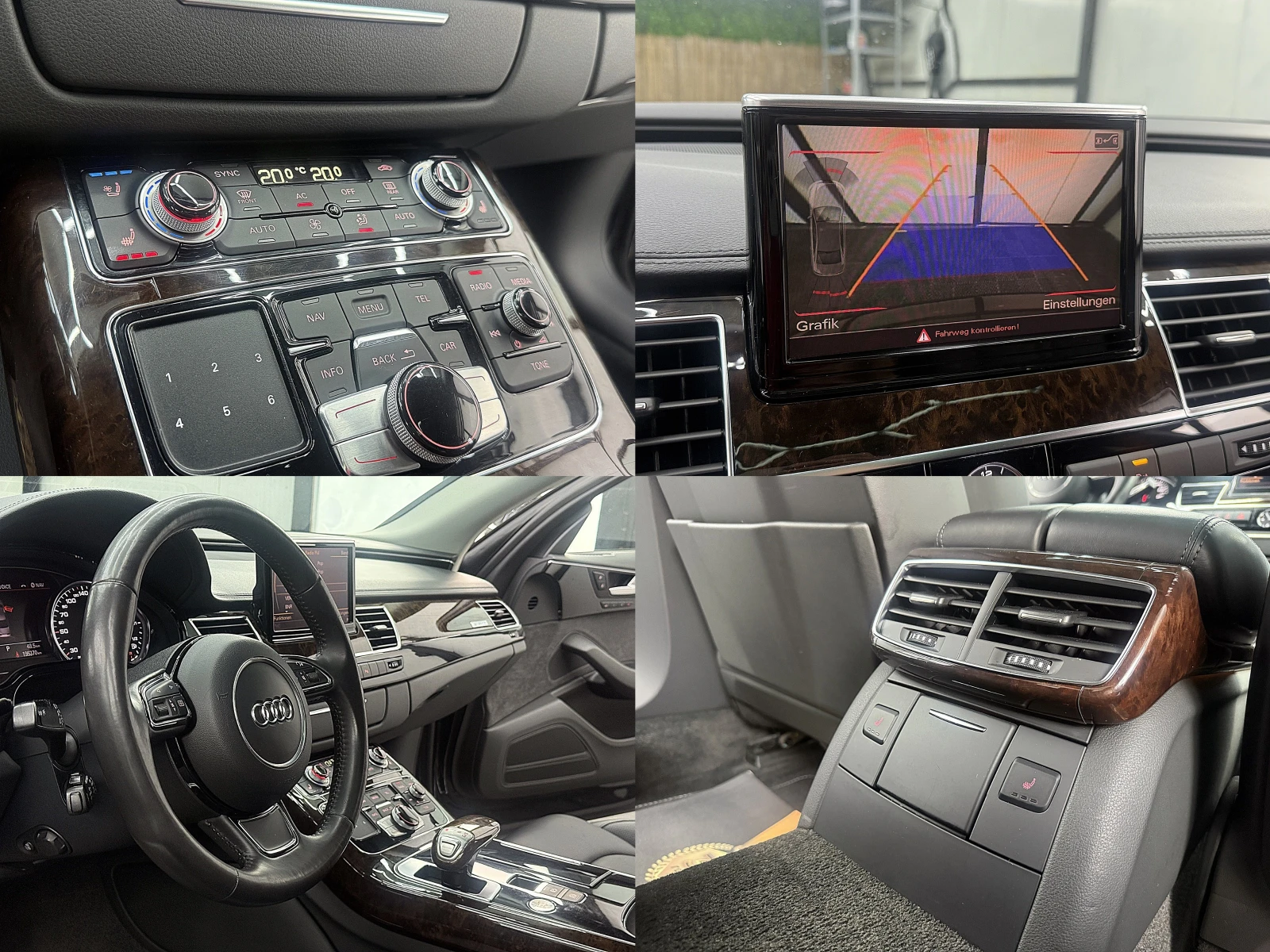 Audi A8 FUL LED/4.2TDI/ПОДГРЕВ ОБДУХВАНЕ ГЕРМАНИЯ ЛИЗИНГ, снимка 13 - Автомобили и джипове - 54622106
