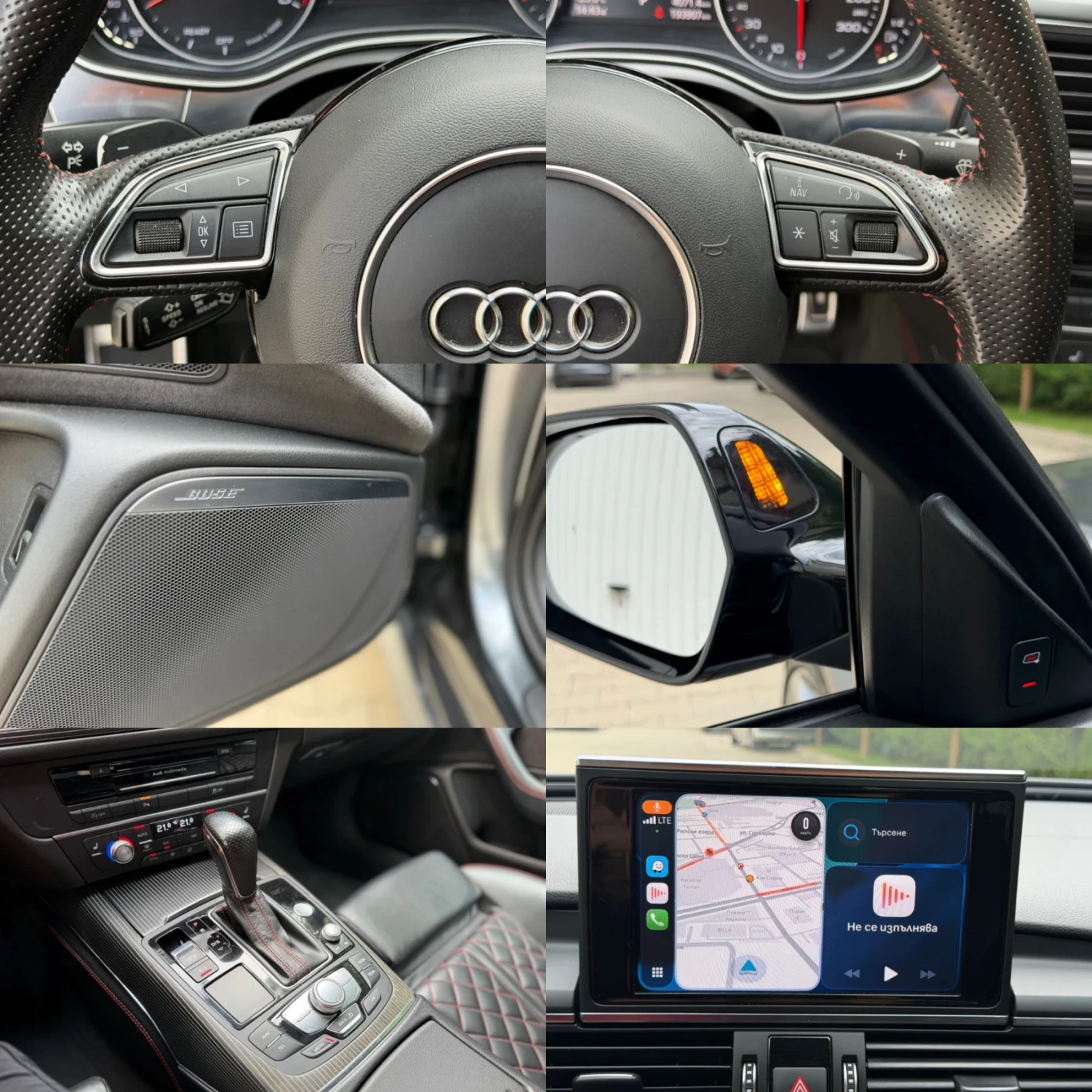 Audi A6 COMPETITION* QUATTRO* MATRIX* BOSE* , снимка 14 - Автомобили и джипове - 56563147