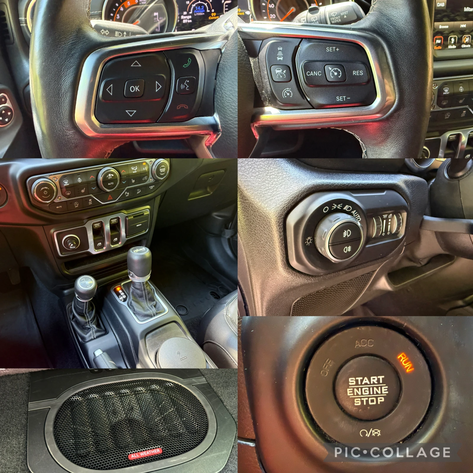 Jeep Wrangler SAHARA* UNLIMITED* 4X4* CAM* 200КС.* FULL, снимка 13 - Автомобили и джипове - 55694355