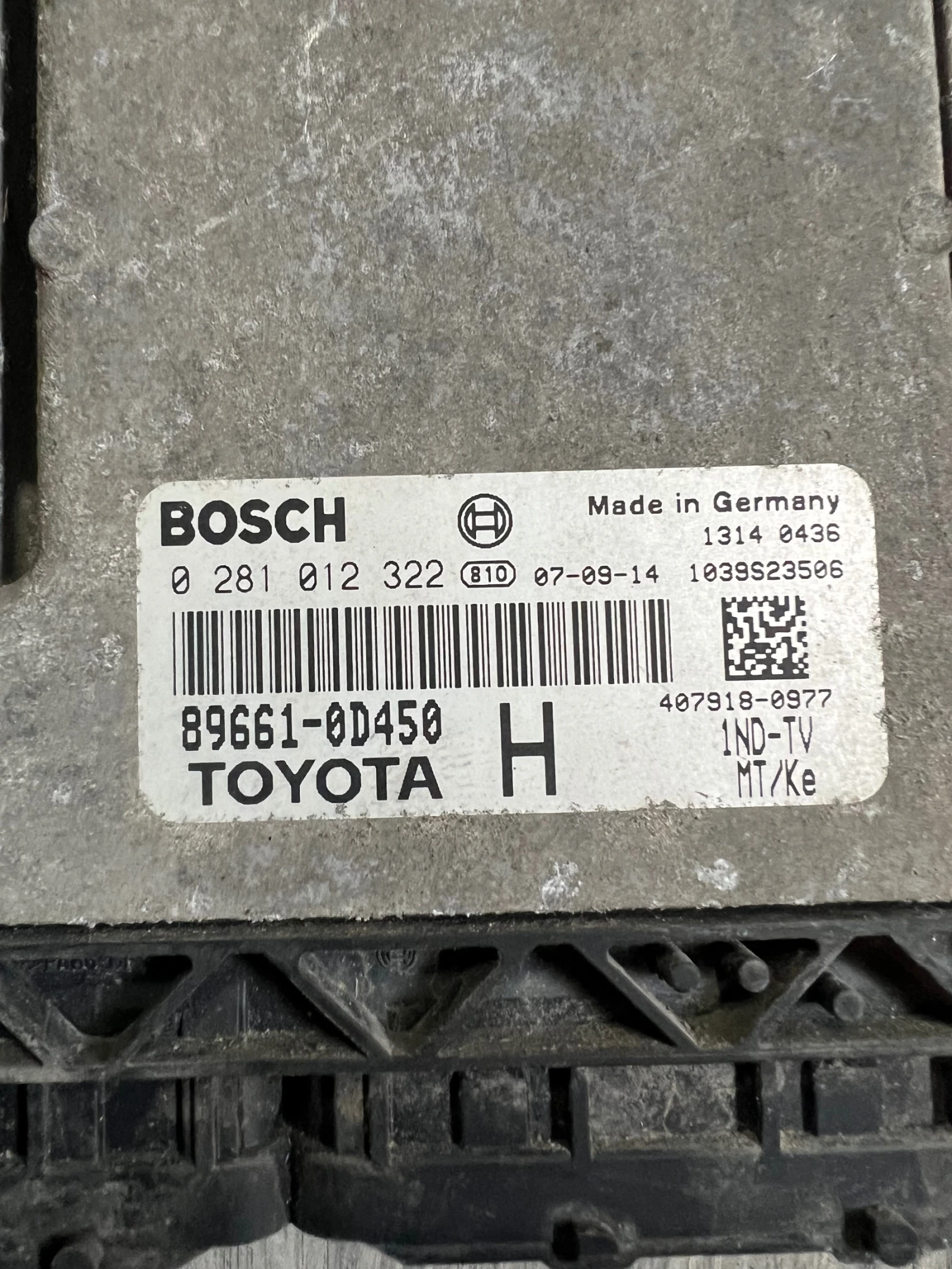 89661-0D450 TOYOTA YARIS 1.4D4D   0 281 012 322 0281012322 | Mobile.bg   2