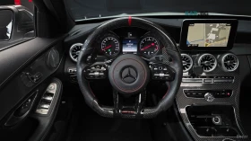 Mercedes-Benz C 63 AMG * BURMESTER* HEAD-UP* 360* ПОДГРЕВ* ПАНОРАМА* КОЖА, снимка 12