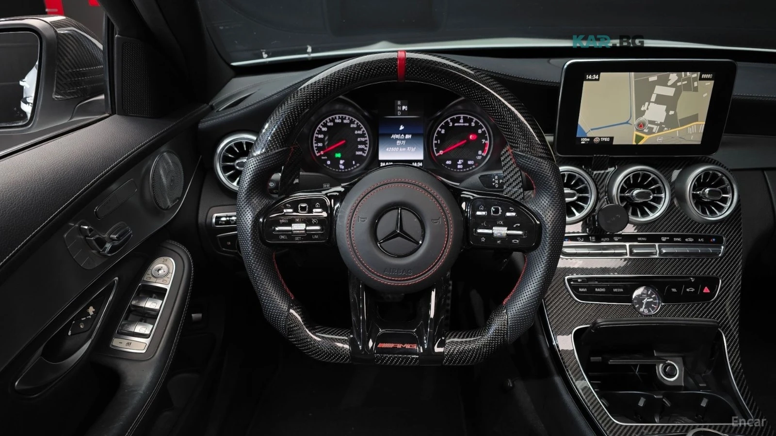 Mercedes-Benz C 63 AMG * BURMESTER* HEAD-UP* 360* ПОДГРЕВ* ПАНОРАМА* КОЖА, снимка 12 - Автомобили и джипове - 55223542