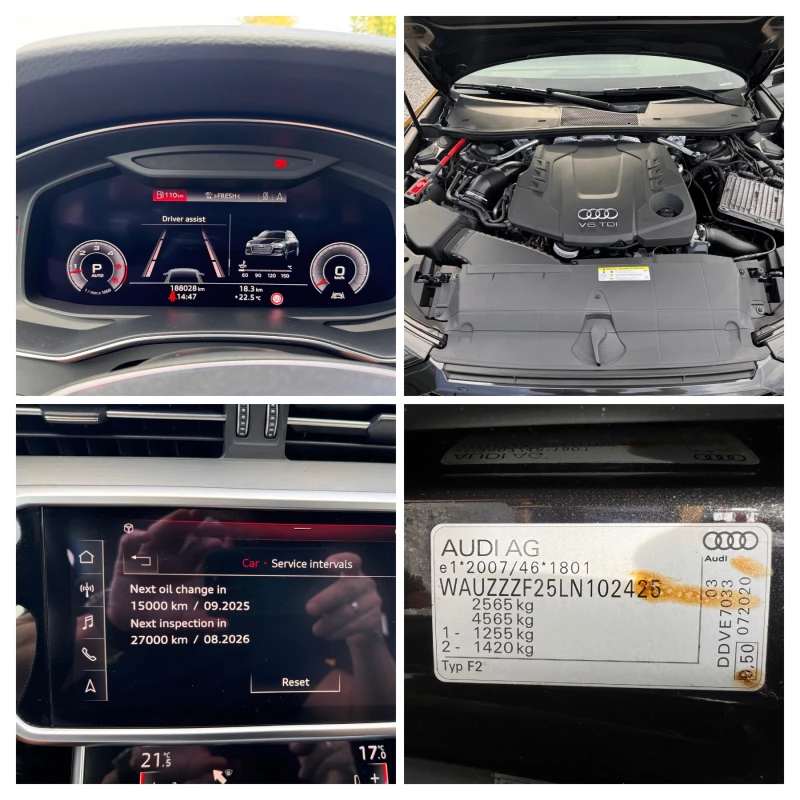 Audi A6 3.0d///RS6///NEW MODEL/DIGITAL/360/УНИКАТ///, снимка 17 - Автомобили и джипове - 47321763