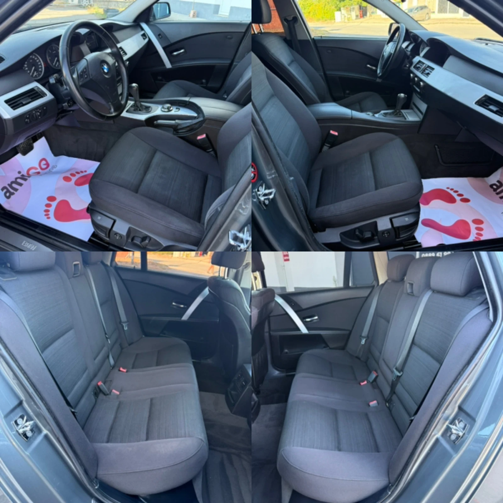 BMW 525 M57 Дистроник Панорама, снимка 14 - Автомобили и джипове - 55954459