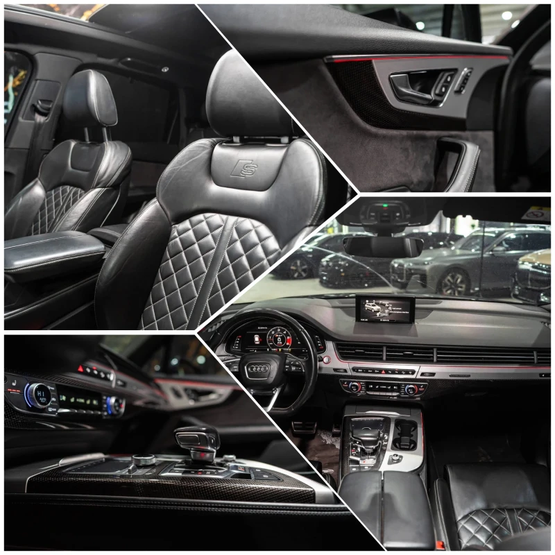 Audi SQ7 QUATTRO MATRIX BLACK EDITION ПАНО ЛИЗИНГ 100%, снимка 16 - Автомобили и джипове - 53599113