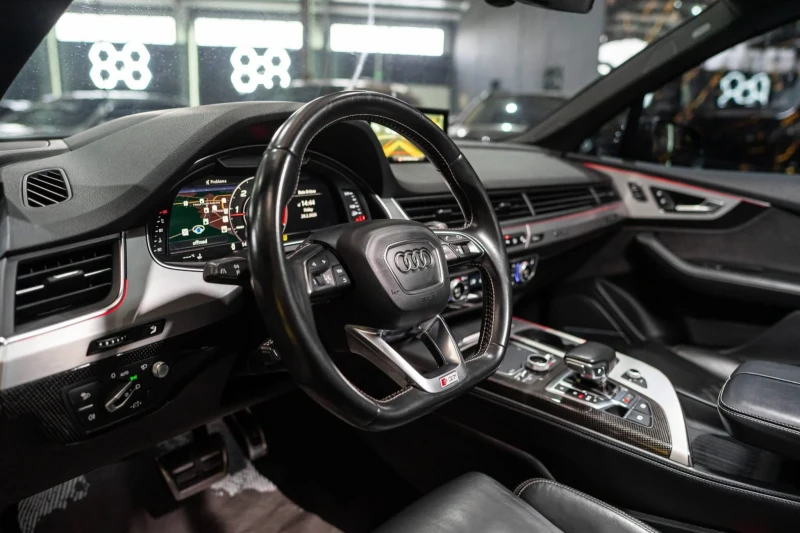 Audi SQ7 QUATTRO MATRIX BLACK EDITION ПАНО ЛИЗИНГ 100%, снимка 12 - Автомобили и джипове - 53599113