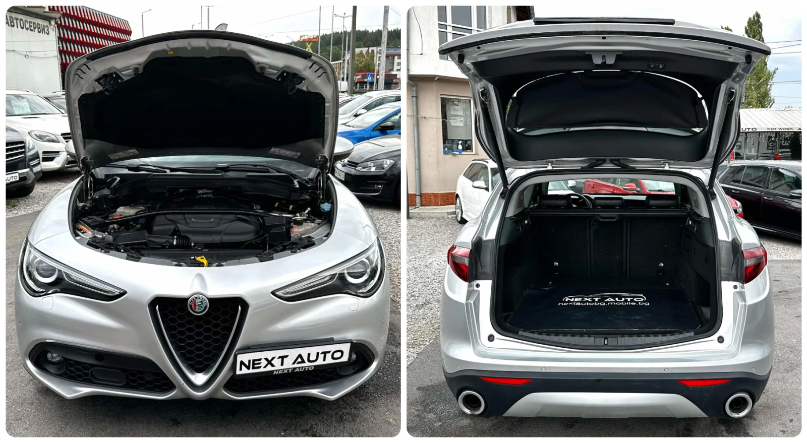 Alfa Romeo Stelvio Q4 2.2D 209HP LANE ASSIST BLIND SPOT EU6B, снимка 16 - Автомобили и джипове - 54640663