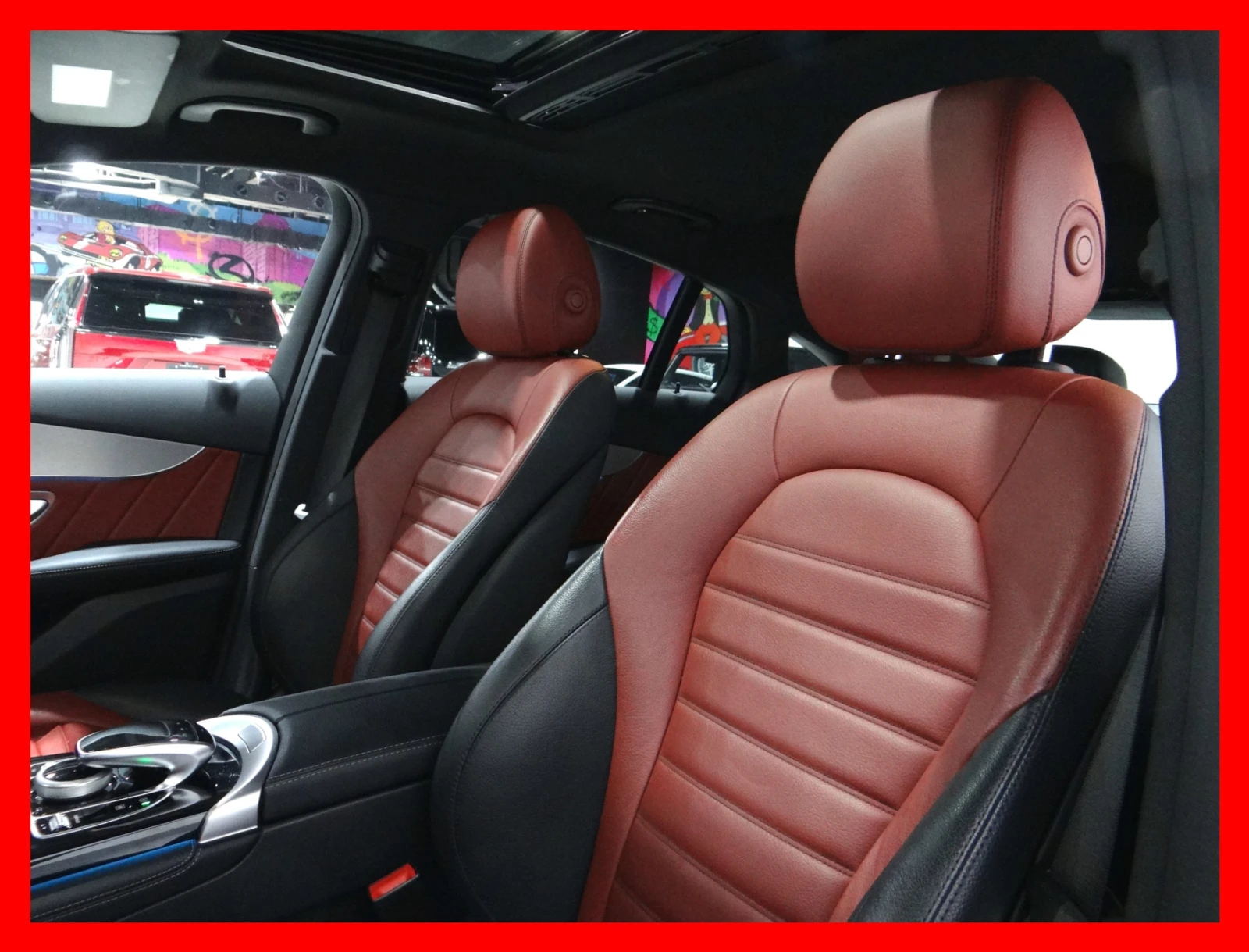 Mercedes-Benz GLC 300 COUPE4MATIC* BURMESTER* ЧЕРВЕНА КОЖА, снимка 6 - Автомобили и джипове - 55988401