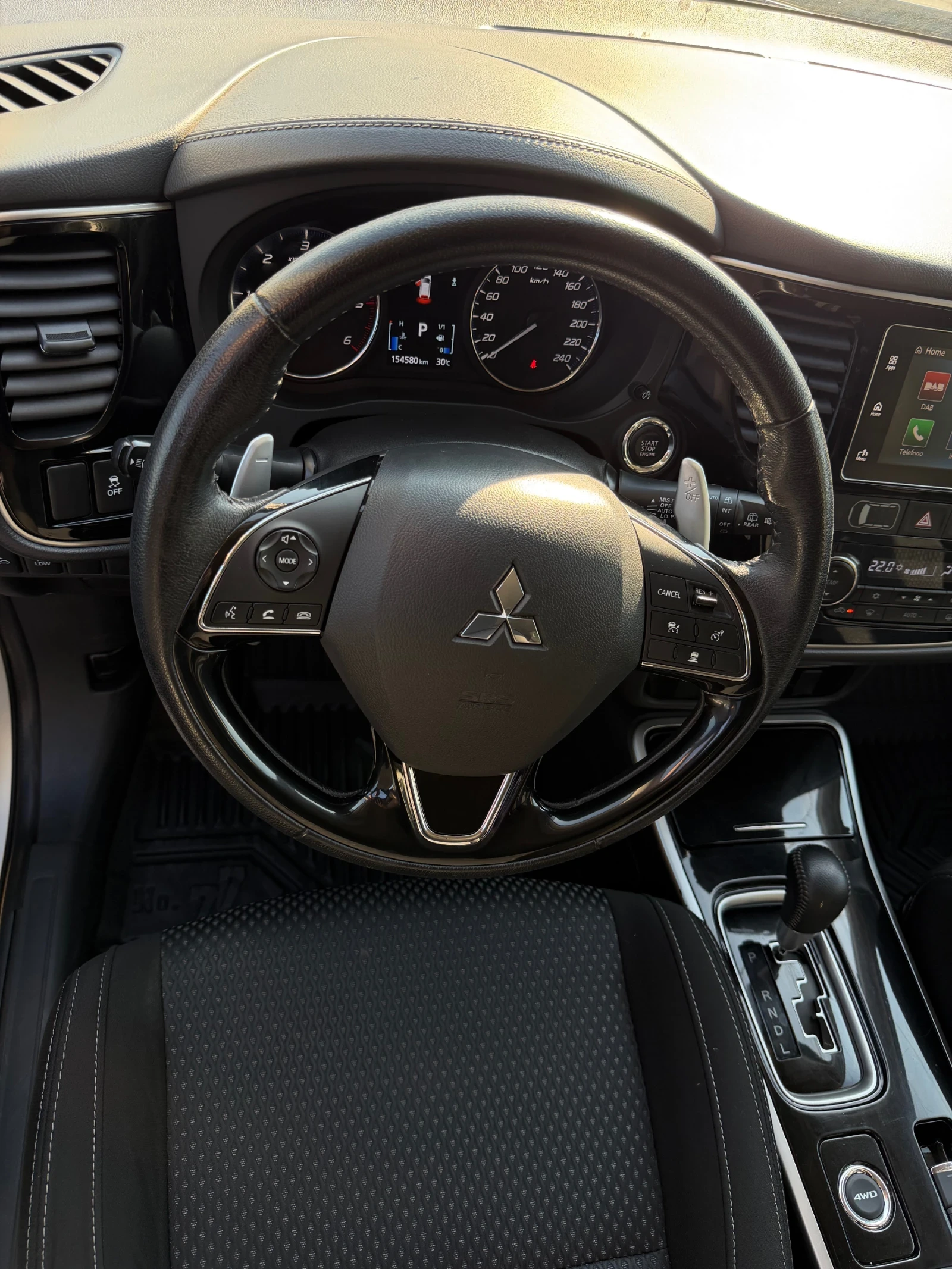 Mitsubishi Outlander 2.2DID 7МЕСТА 150хил.100%РЕАЛНИ ЛИЗИНГ ВИДЕО, снимка 16 - Автомобили и джипове - 55316106
