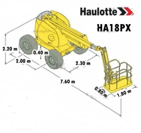Автовишка Друга марка Haulotte HA 18PX 4x4x4, снимка 15