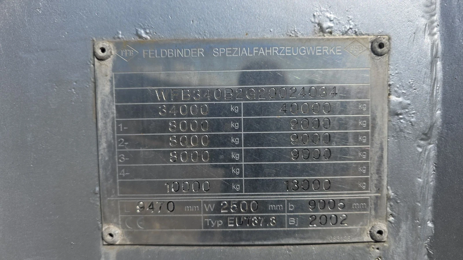 Полуремарке Feldbinder 37 куб см, снимка 3 - Ремаркета - 56007848