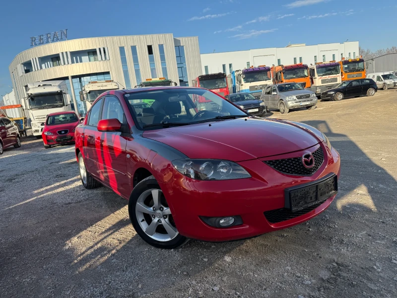 Mazda 3 1.6i* ЧЕРВЕНА ПЕРЛА* НОВ ВНОС* ТОП ЦЕНА И СЪСТОЯНИ, снимка 1 - Автомобили и джипове - 48800709