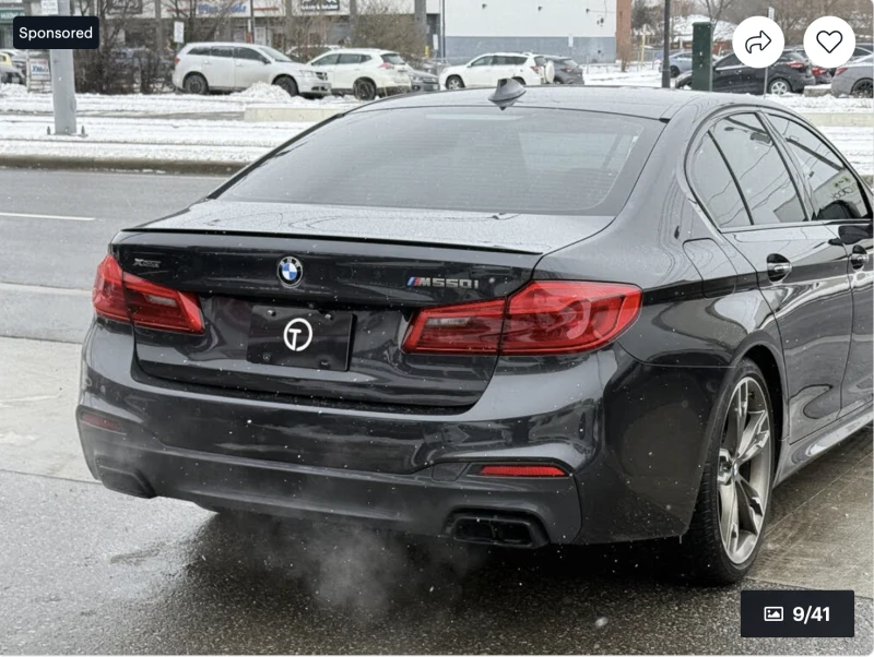 BMW 550 M550* XDRIVE* ДИСТРОНИК* HARMON* KARDON* 360КАМЕРА, снимка 2 - Автомобили и джипове - 52973018
