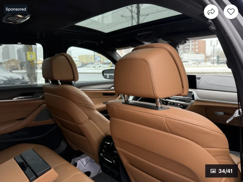 BMW 550 M550* XDRIVE* ДИСТРОНИК* HARMON* KARDON* 360КАМЕРА, снимка 14 - Автомобили и джипове - 52973018