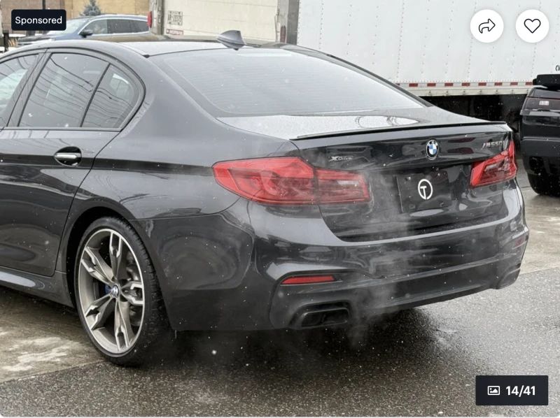 BMW 550 M550* XDRIVE* ДИСТРОНИК* HARMON* KARDON* 360КАМЕРА, снимка 4 - Автомобили и джипове - 52973018