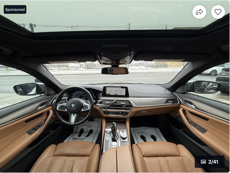 BMW 550 M550* XDRIVE* ДИСТРОНИК* HARMON* KARDON* 360КАМЕРА, снимка 12 - Автомобили и джипове - 52973018