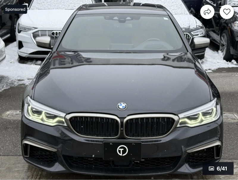 BMW 550 M550* XDRIVE* ДИСТРОНИК* HARMON* KARDON* 360КАМЕРА, снимка 5 - Автомобили и джипове - 52973018