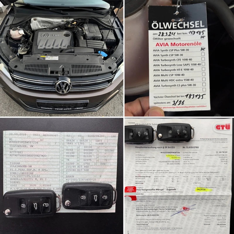 VW Tiguan 2.0TDI* 4x4* СЕРВИЗНА КНИЖКА С ПЪЛНА ИСТОРИЯ В VW , снимка 14 - Автомобили и джипове - 52293761