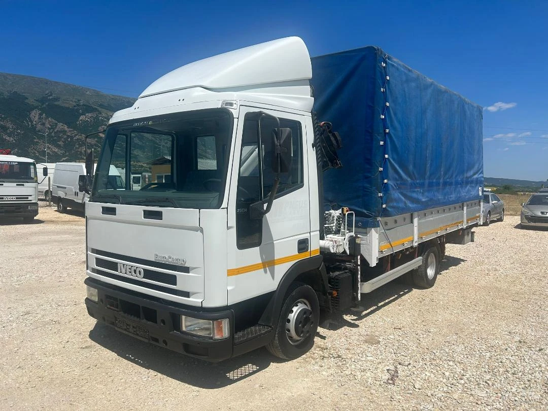 Iveco Eurocargo 75E14 КАМИОН С КРАН 11 М/2860 Kg ПЕРФЕКТЕН ITALIA - изображение 2