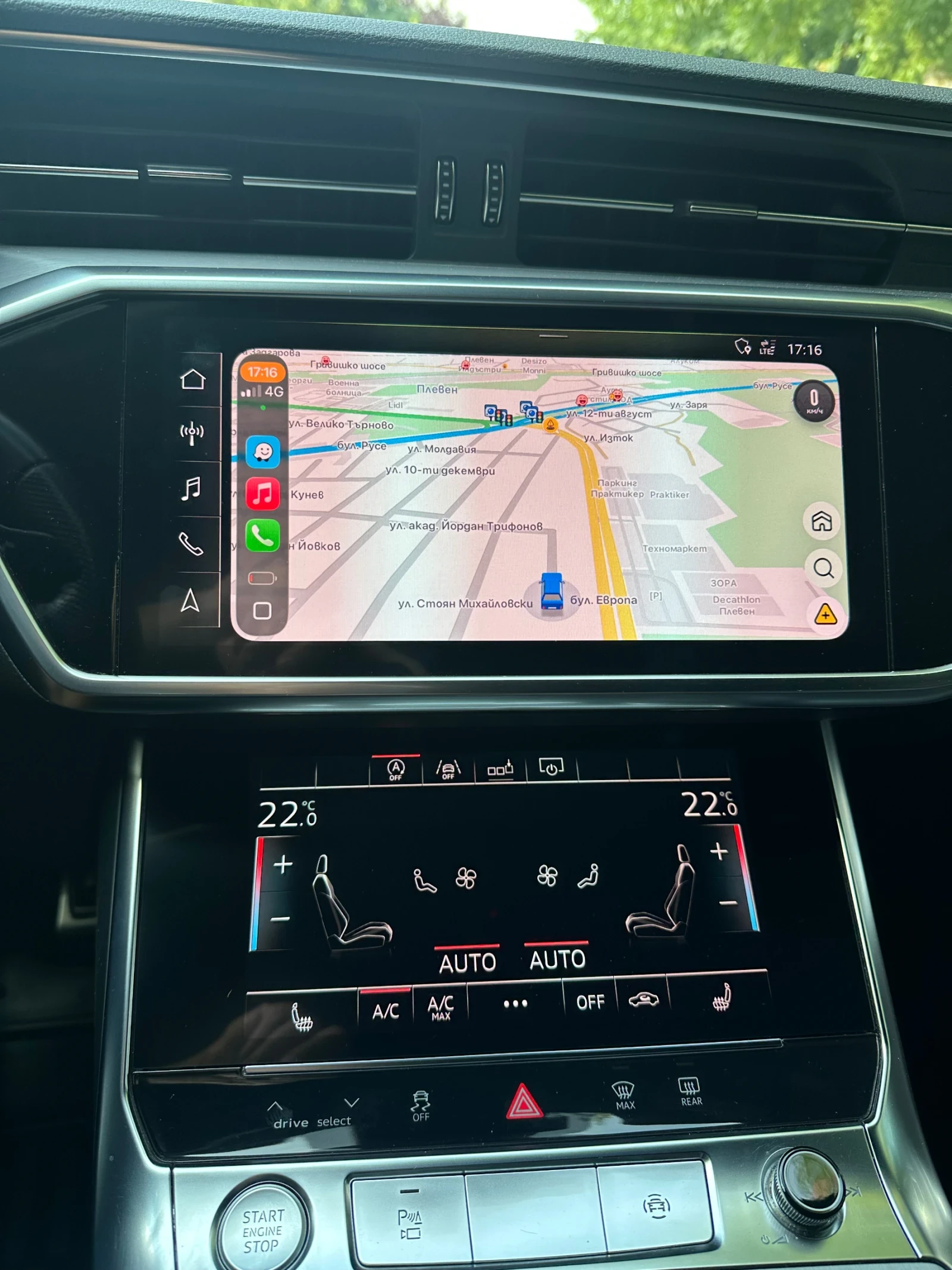Audi A6 50TDI-Quattro* 3хS line+ * 360 cam* B&О, снимка 9 - Автомобили и джипове - 55316420