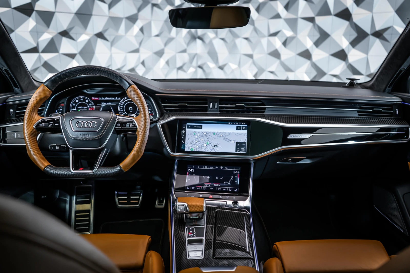 Audi Rs6 Quattro Carbon* B&O* Pano* Ceramic, снимка 11 - Автомобили и джипове - 54066964