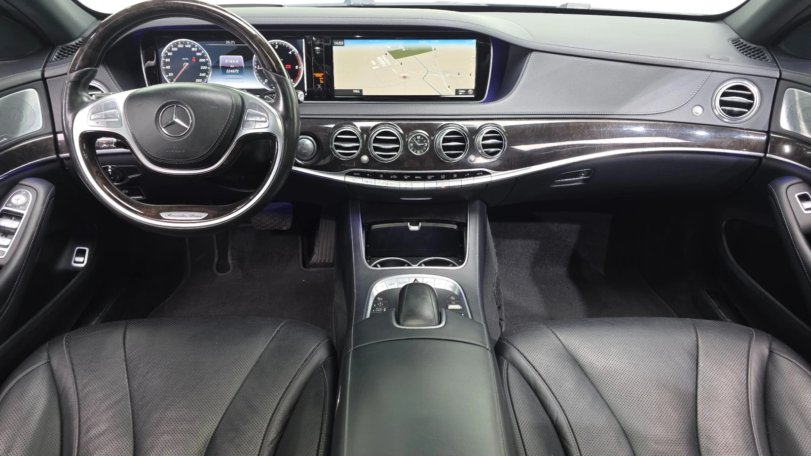Mercedes-Benz S 350 4MATIC/ОБДУХВАНЕ/ПАНОРАМА/ДИСТРОНИК/360, снимка 7 - Автомобили и джипове - 55528596