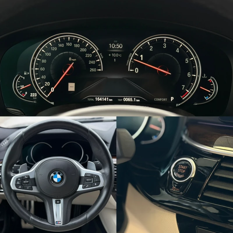 BMW 540 БЯЛА КОЖА - M SPORT, снимка 11 - Автомобили и джипове - 52254507