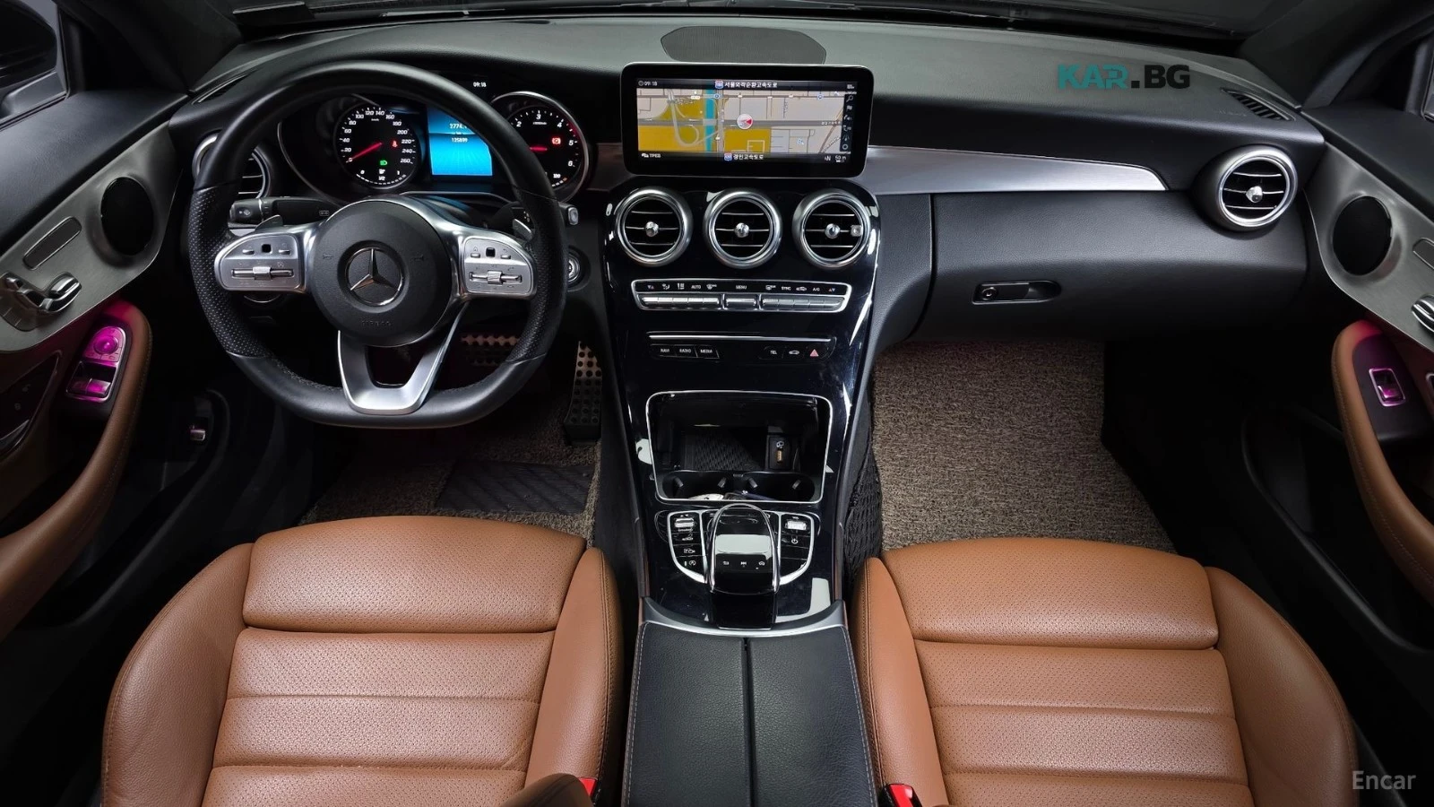 Mercedes-Benz C 220 4MATIC* HUD* КОЖА* НАВИ* ПАНО* КАМЕРА, снимка 5 - Автомобили и джипове - 56165744