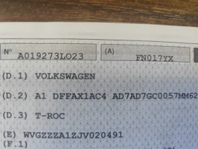 VW T-Roc 2.0TDi* DSG* 4X4* LED* NAVI* APP* EURO6B* , снимка 17