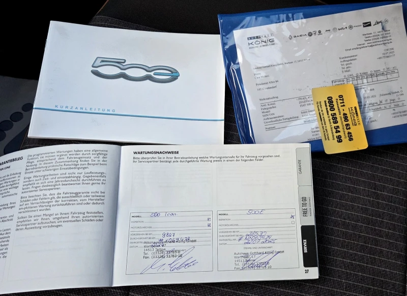 Fiat 500 e42KWh/icon/Navi/Camera, снимка 14 - Автомобили и джипове - 53458713