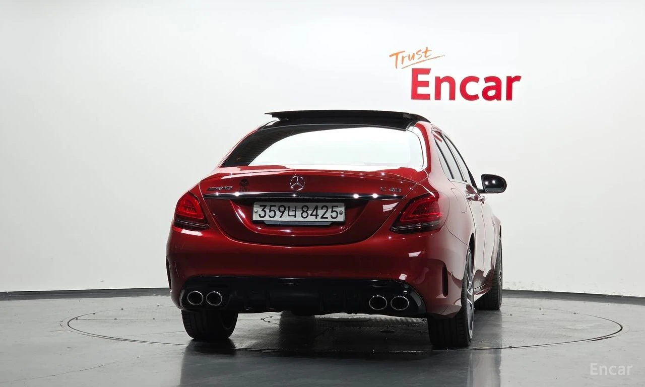 Mercedes-Benz C 43 AMG 4MATIC* BURMESTER* ДИСТРОНИК* ХЕДЪП* 360КАМЕРА* , снимка 4 - Автомобили и джипове - 56312725
