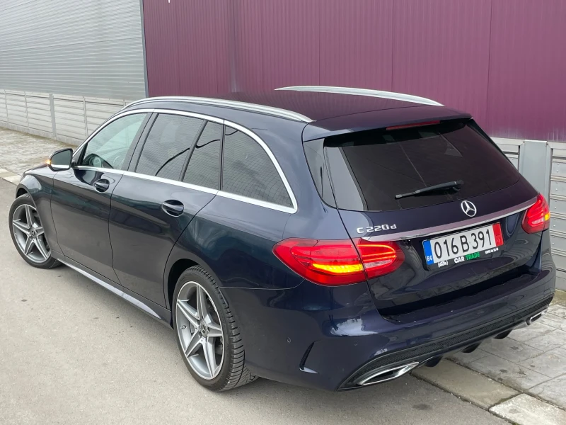Mercedes-Benz C 220 AMG/ПАНО/360CAM/9G/FULL LED/НОВИ ГУМИ/Мъртва зона, снимка 4 - Автомобили и джипове - 52991751