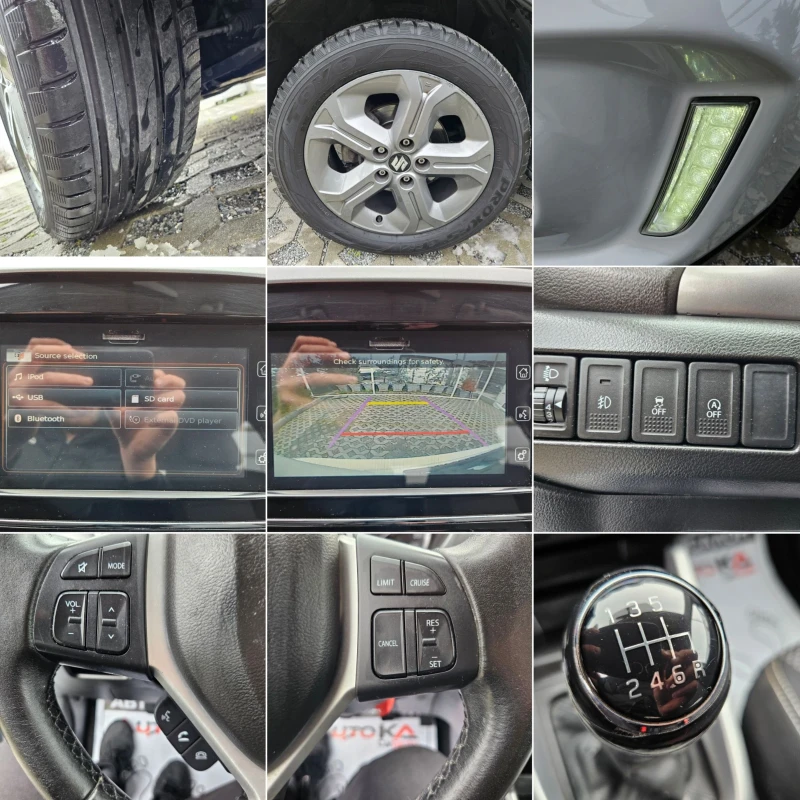 Suzuki Vitara 1.6DDIS-120кс= 6СКОРОСТИ= НАВИ= КАМЕРА= EURO 6B, снимка 17 - Автомобили и джипове - 48667695