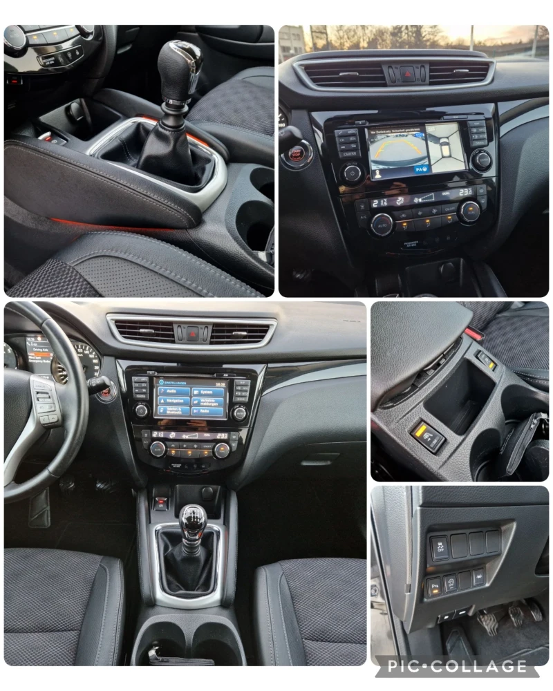 Nissan Qashqai 1.6 163к.с.НАВИ/КАМЕРА360/ПАНОРАМА/КОЖА/ШВЕЙЦАРИЯ , снимка 16 - Автомобили и джипове - 52733954