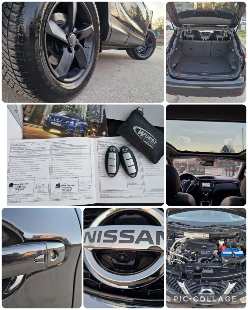 Nissan Qashqai 1.6 163к.с.НАВИ/КАМЕРА360/ПАНОРАМА/КОЖА/ШВЕЙЦАРИЯ , снимка 17 - Автомобили и джипове - 52733954