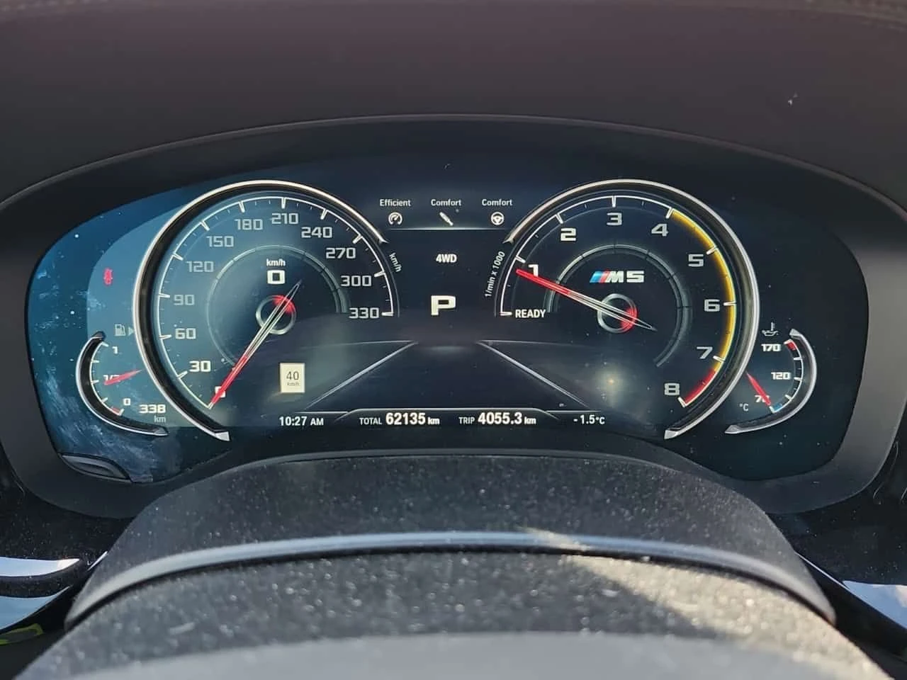 BMW M5 PANORAMA| HUD| 360| ОБДУХВАНЕ| 3 КЛЮЧА, снимка 10 - Автомобили и джипове - 53950516