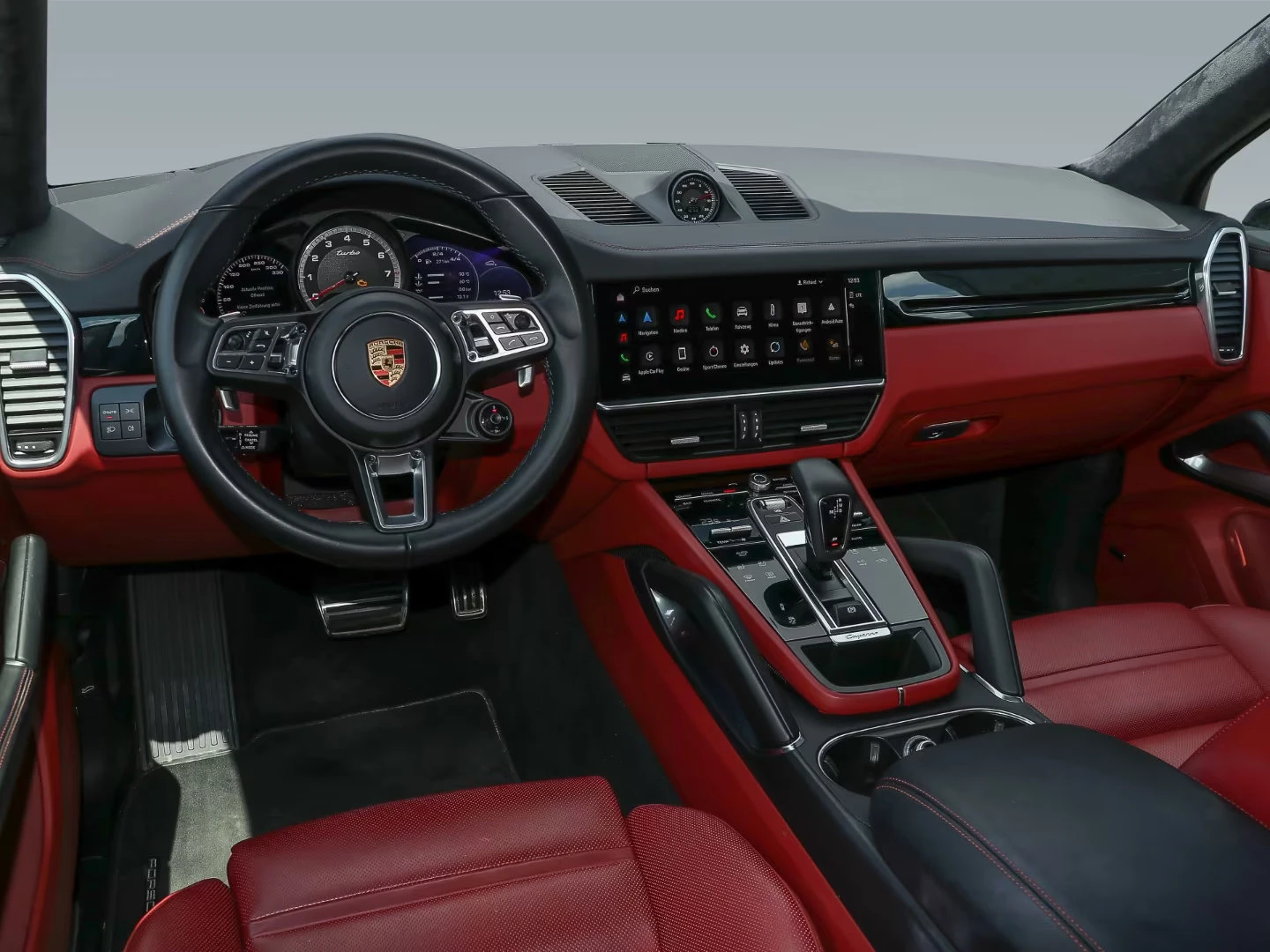 Porsche Cayenne TURBO/550HP/HUD/360/PANO/ACC/SOFT/857z, снимка 9 - Автомобили и джипове - 55938429
