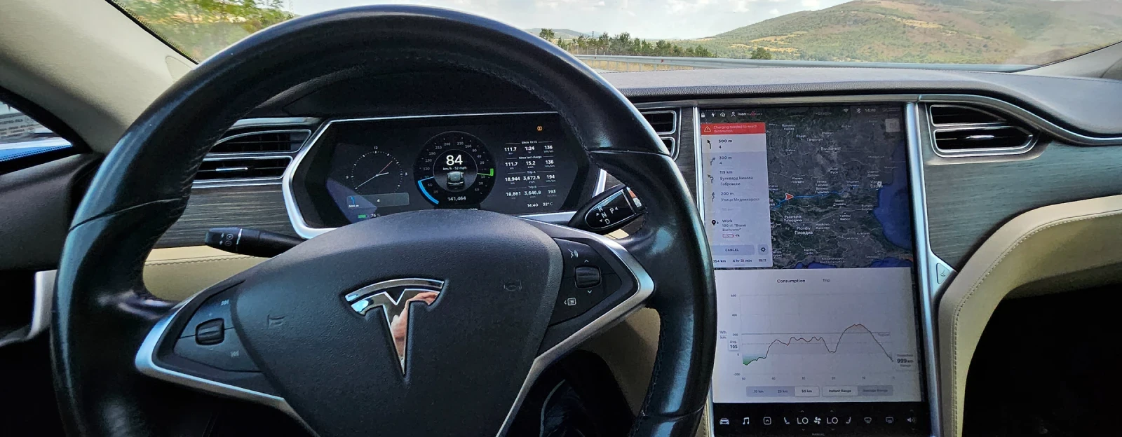 Tesla Model S Free Superchargin , 85 kw , нов внос - изображение 6