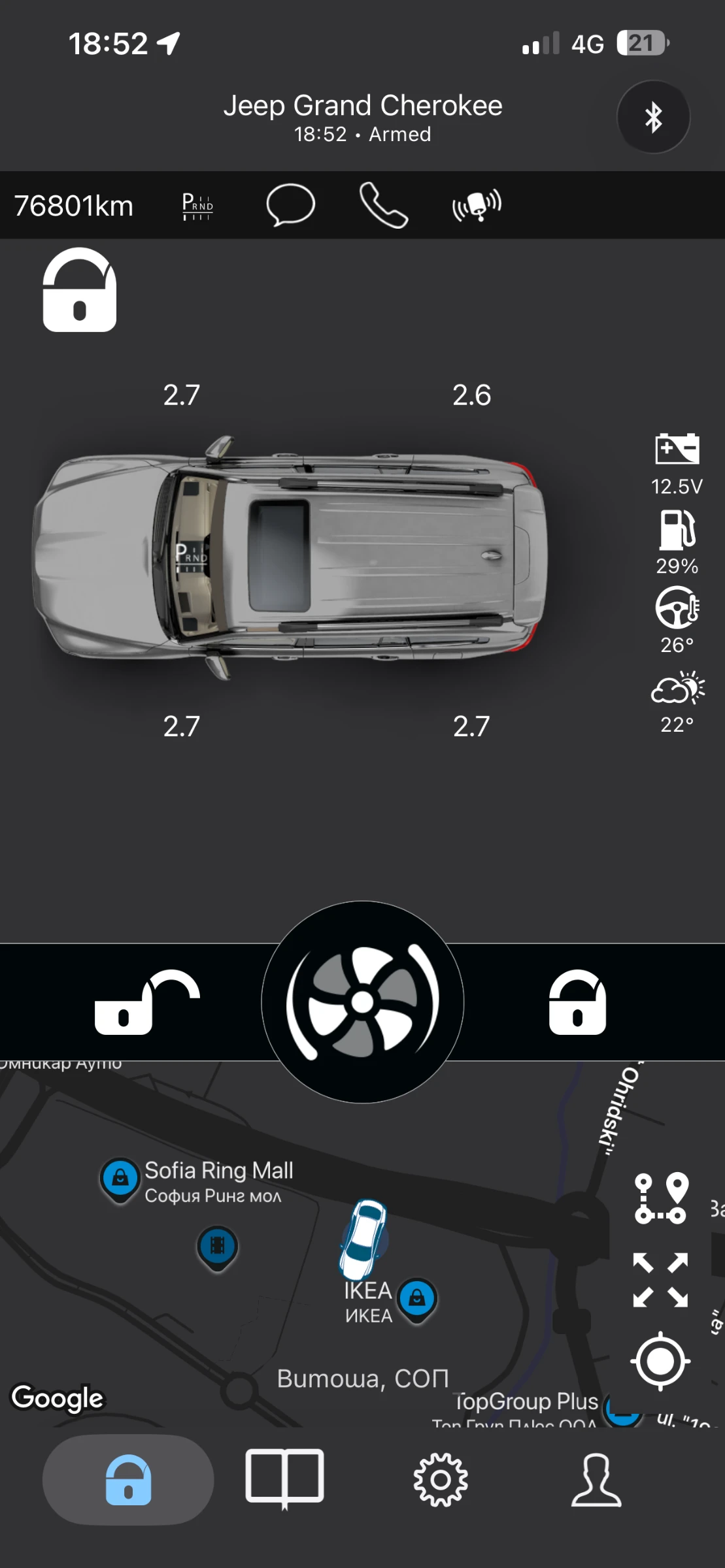 Jeep Grand cherokee 5.7 High Altitude, снимка 17 - Автомобили и джипове - 56075144