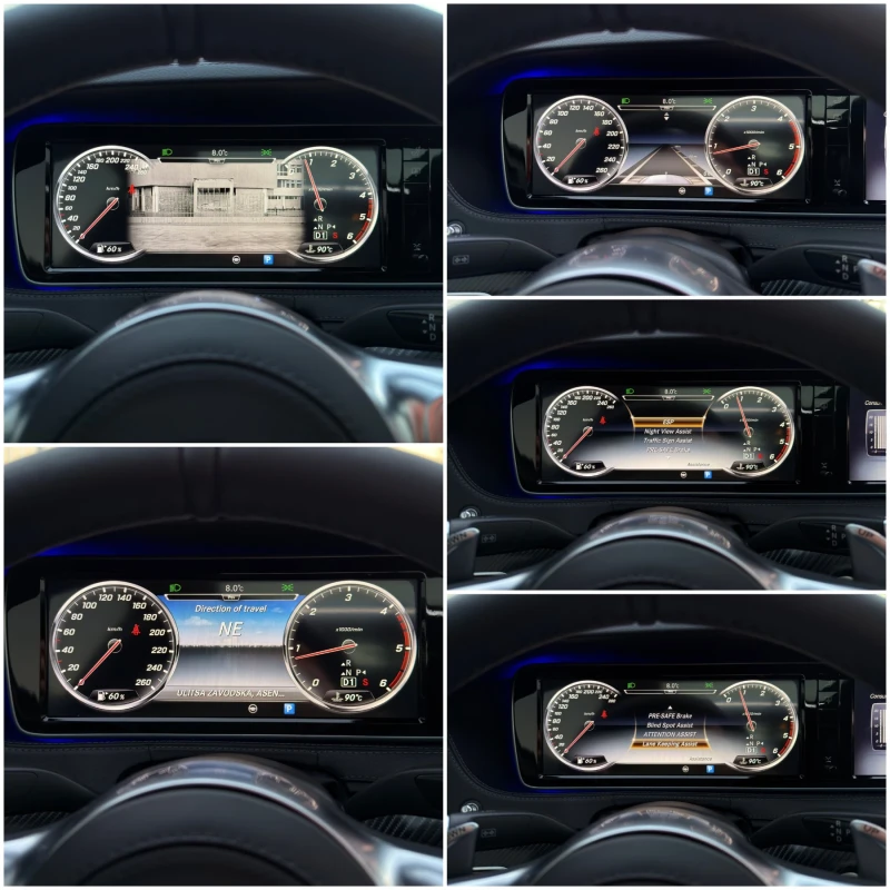 Mercedes-Benz S 350 6.3 AMG/LONG/PANO/NIGHT VISION/3xTV/SOFT CLOSE, снимка 12 - Автомобили и джипове - 52976602