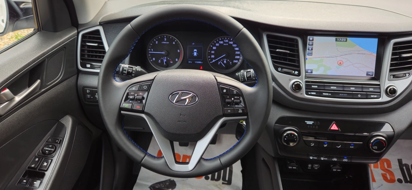 Hyundai Tucson 1, 7CRDi-116kс* 2018г* LED* НАВИ* КАМЕРА* Wi-Fi* Т, снимка 9 - Автомобили и джипове - 54891551