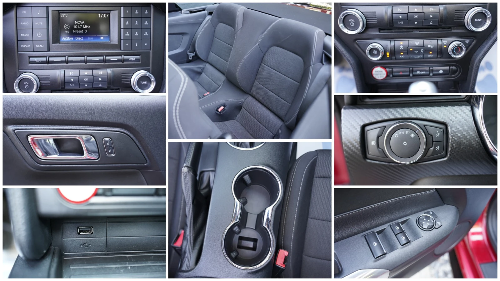 Ford Mustang 3.7 Кабрио, снимка 12 - Автомобили и джипове - 55443893