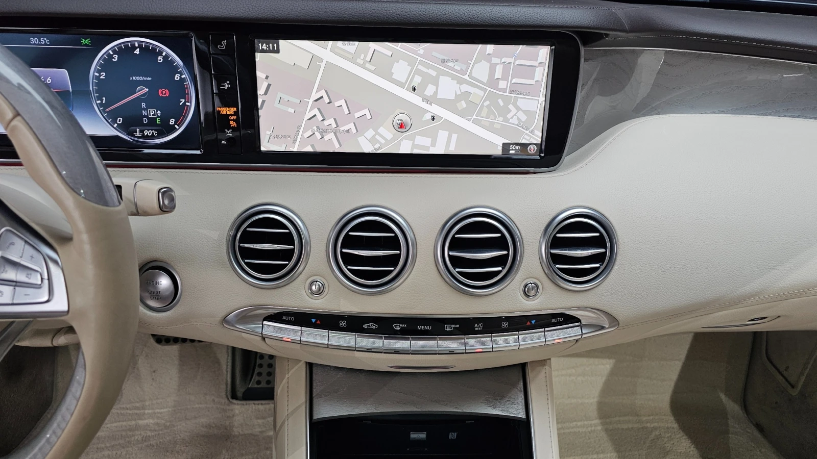 Mercedes-Benz S 400 3.0 V6 Biturbo 4MATIC, FULL, снимка 11 - Автомобили и джипове - 55445723