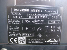 Електрокар Linde Е15-02 /386-02/, снимка 6 - Индустриална техника - 39385627