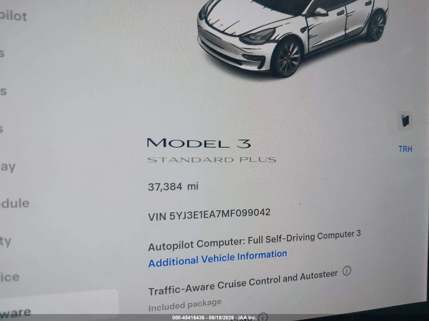 Tesla Model 3 Standard Range Plus Rear-Wheel Drive, снимка 7 - Автомобили и джипове - 55272173