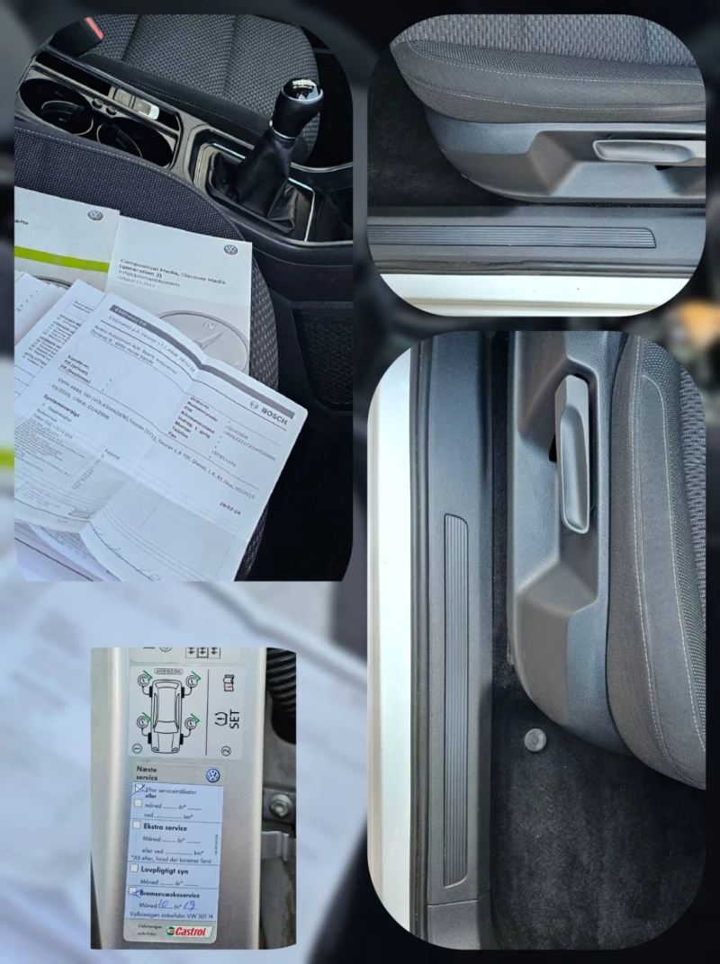 VW Touran Comfortline 1, 6TDI 7 МЕСТЕН, снимка 15 - Автомобили и джипове - 51417779