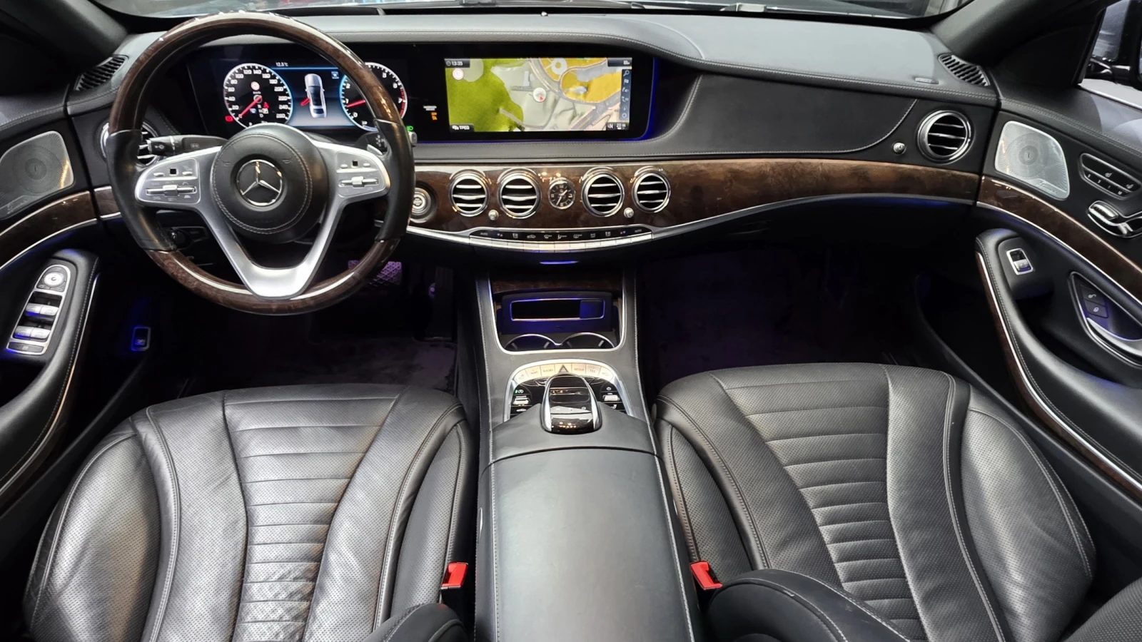 Mercedes-Benz S 560 LONG* 63 AMG PK* МАСАЖ* ОБДУХ* 360* ТВ* FULL* КРАЙ, снимка 7 - Автомобили и джипове - 54575198